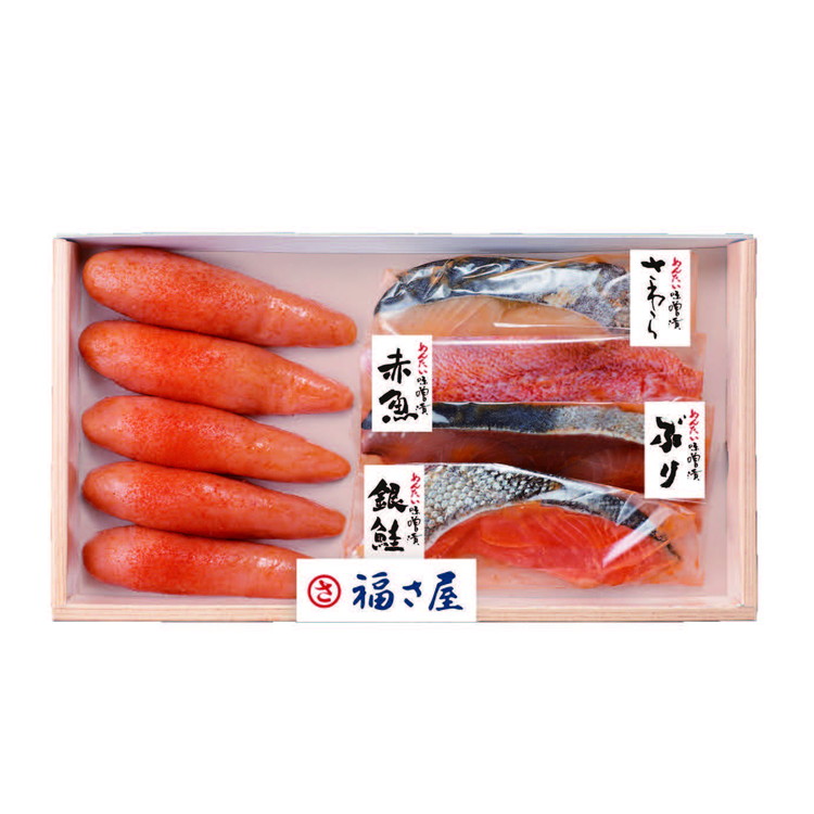 明太子とレンジで簡単漬け魚セット