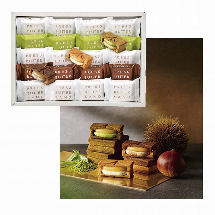 バターサンド３種詰合せ（栗・宇治抹茶）Ｍ