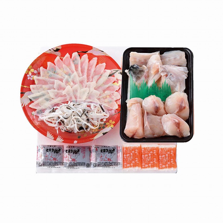 ふく刺身とふくちりセット