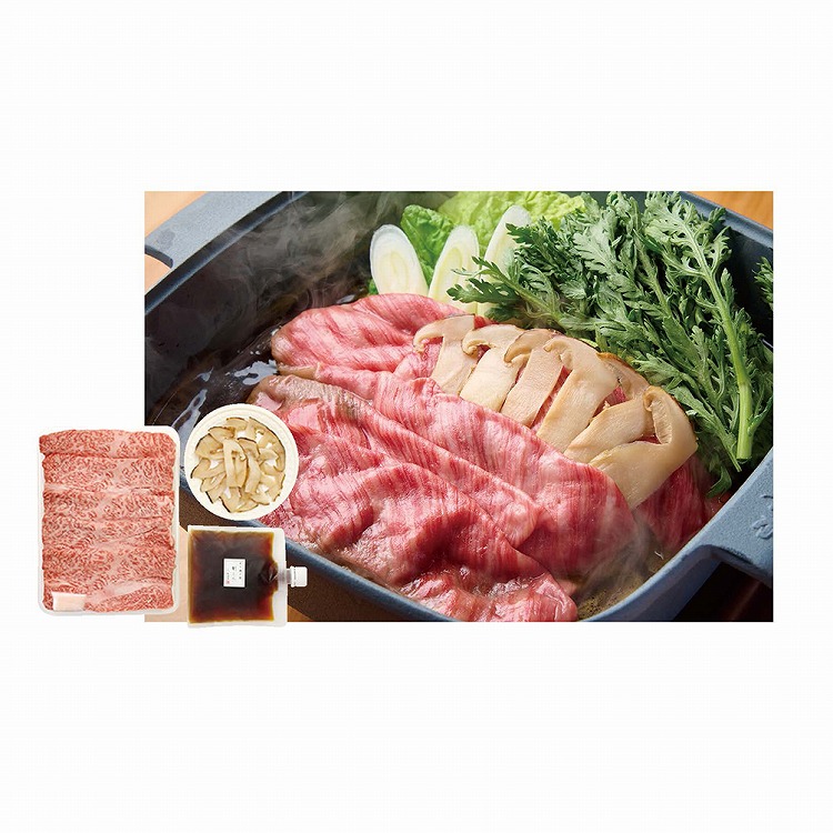 松茸と飛騨牛すき焼