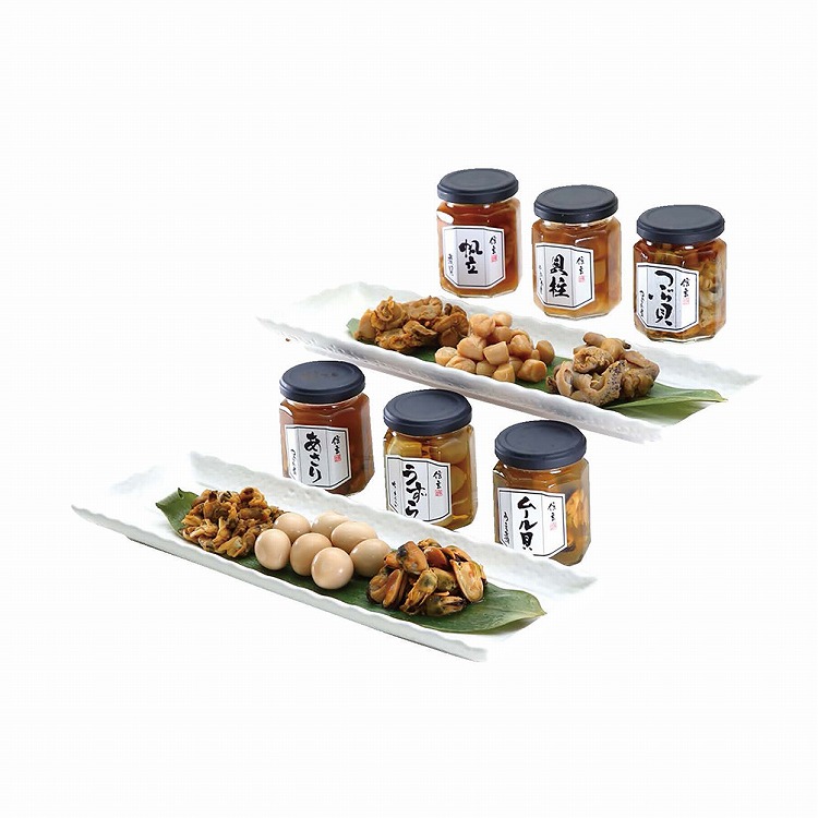 煮貝〔瓶〕にぎわい６種詰合せ