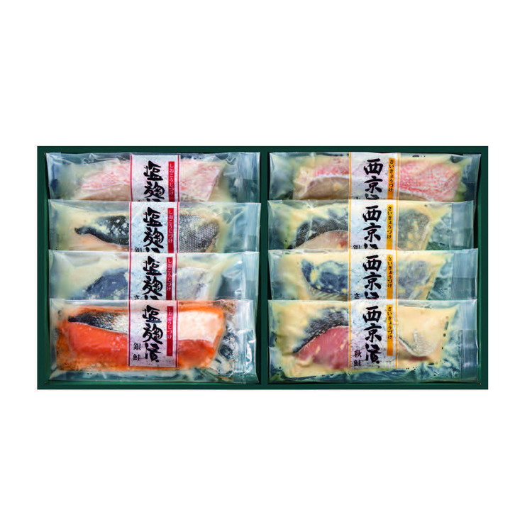 〈魚勢〉塩麹漬・西京漬詰合せ
