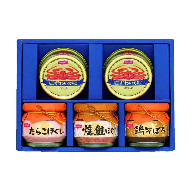 ニッスイ〉紅ずわいがに缶詰・瓶詰詰合せ | 岡島ショッピングサイト