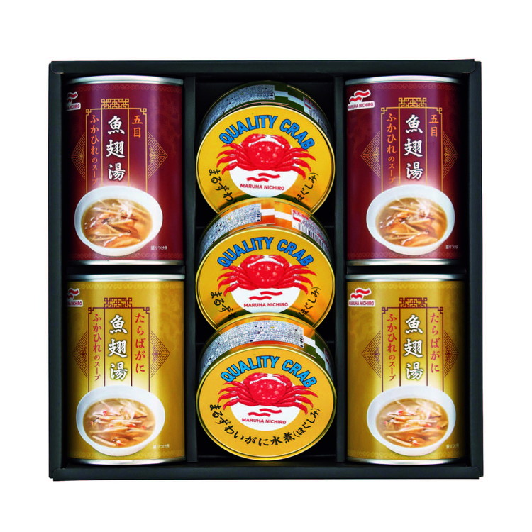 〈マルハニチロ〉かに缶詰・ふかひれスープ缶詰詰合せ